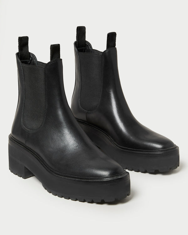 Loeffler Randall Reggie Black Leather Chelsea Boot