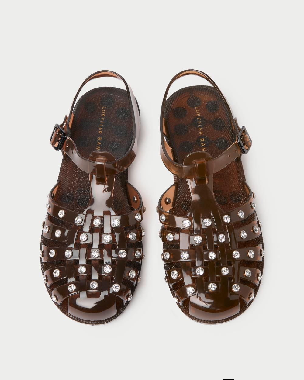 loeffler randall Rhys Brown Jelly Sandal