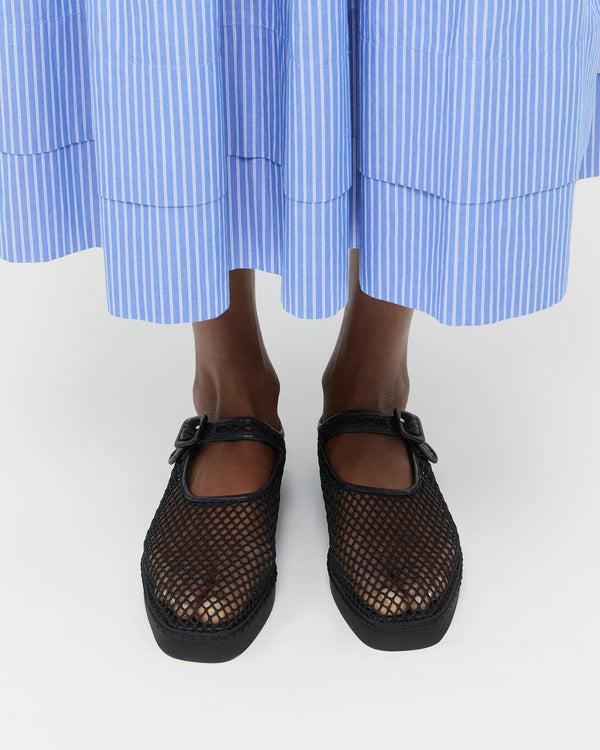 Loeffler Randall Rita Black Netted Mary Jane