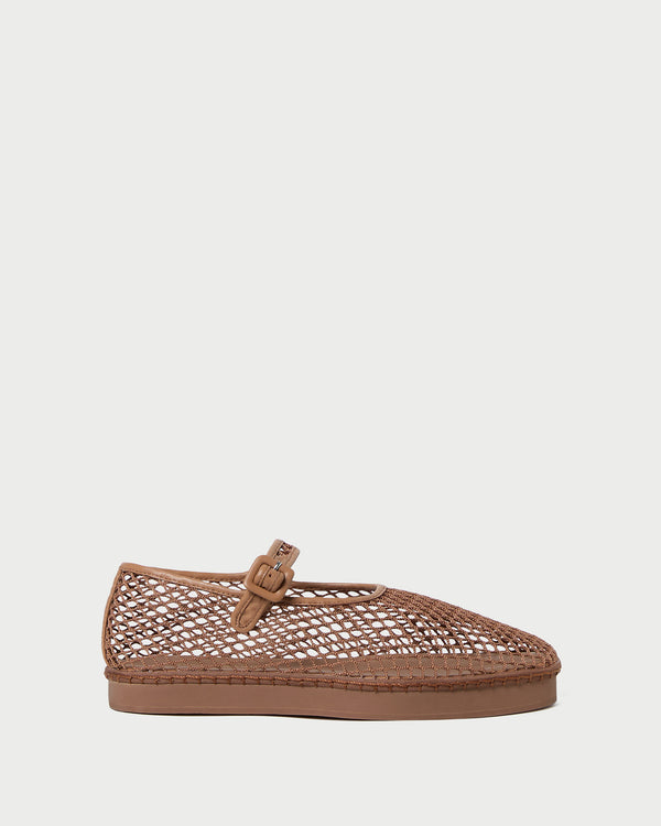 Loeffler Randall Rita Brown Netted Mary Jane