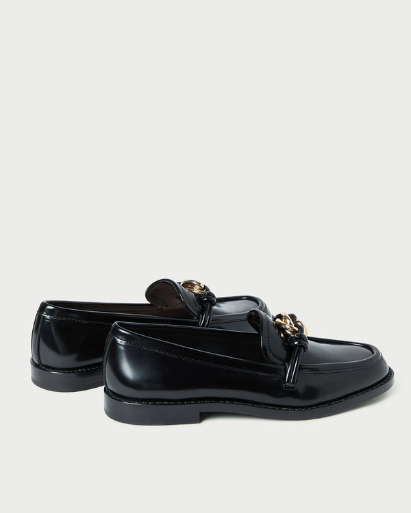 Loeffler Randall Roma Black Leather Loafer