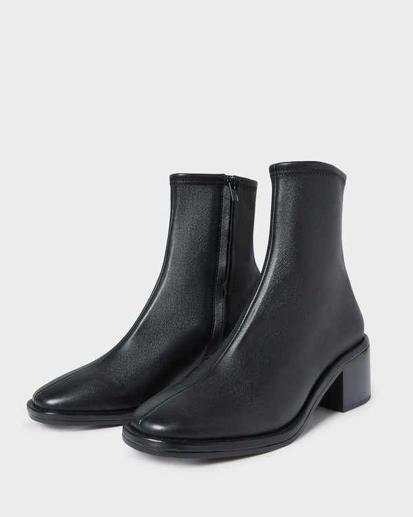 Loeffler Randall Roxy Black Leather Ankle Bootie