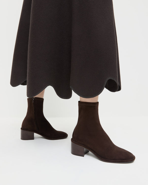 Loeffler Randall Roxy Brown Suede Ankle Bootie