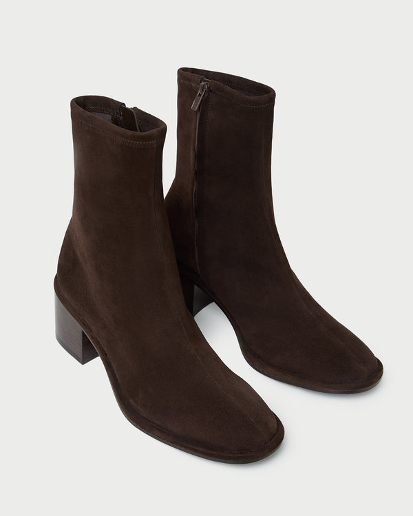 Loeffler Randall Roxy Brown Suede Ankle Bootie