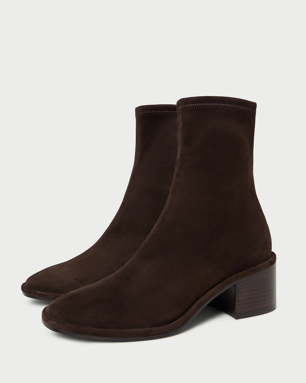 Loeffler Randall Roxy Brown Suede Ankle Bootie