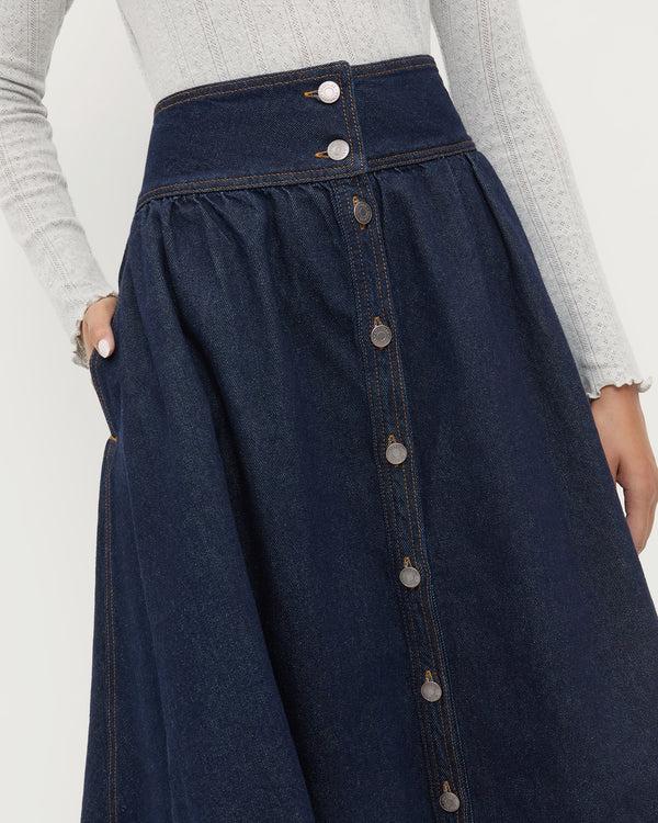 Loeffler Randall Ruthie Denim Skirt