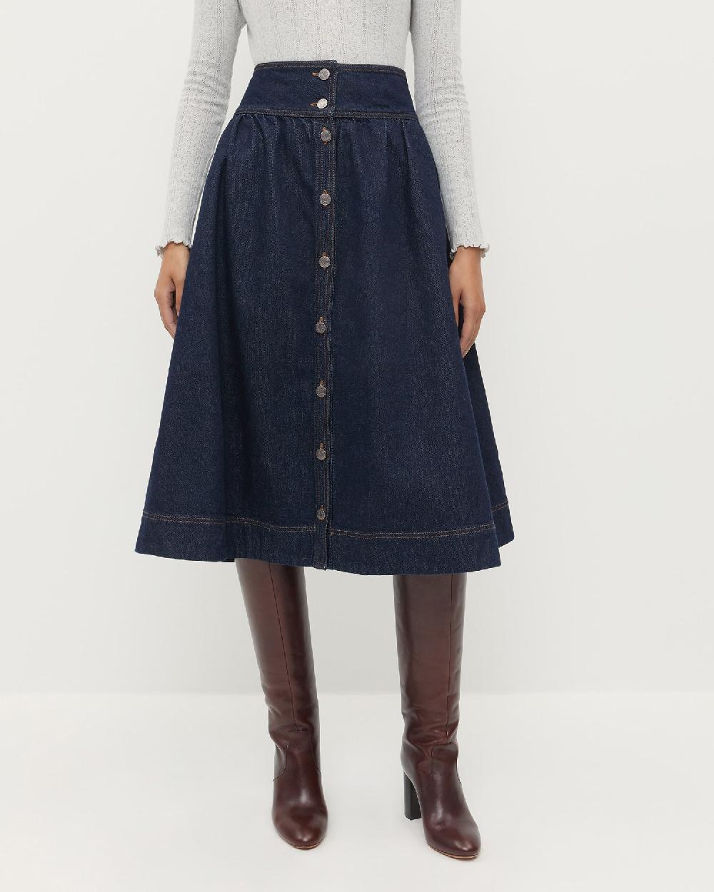 loeffler randall Ruthie Denim Skirt