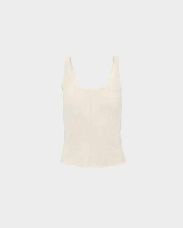 Loeffler Randall Rylee Pointelle Tank Top