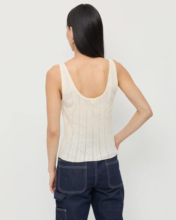 Loeffler Randall Rylee Pointelle Tank Top