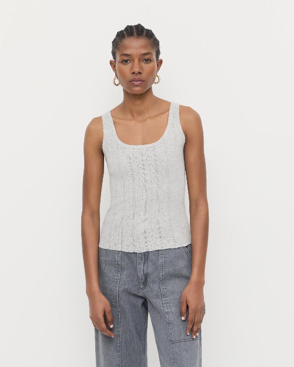 loeffler randall Rylee Pointelle Tank Top