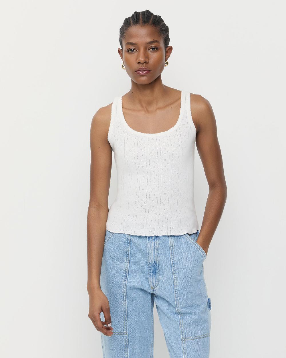 loeffler randall Rylee Pointelle Tank Top