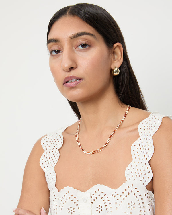 Loeffler Randall Soo Amber/Cream Necklace Set