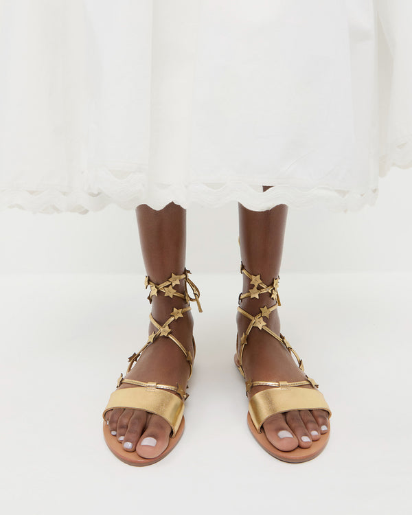 Loeffler Randall Starla Gold Wrap Sandal