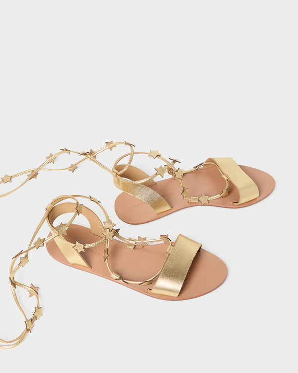 Loeffler Randall Starla Gold Wrap Sandal