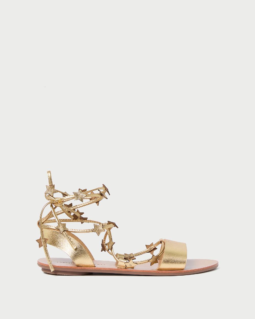 loeffler randall Starla Gold Wrap Sandal