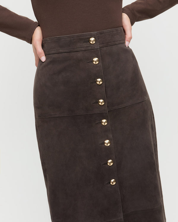 Loeffler Randall Tansy Suede Skirt