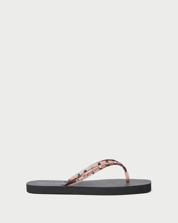 Loeffler Randall Taryn Brown Jelly Flip Flop