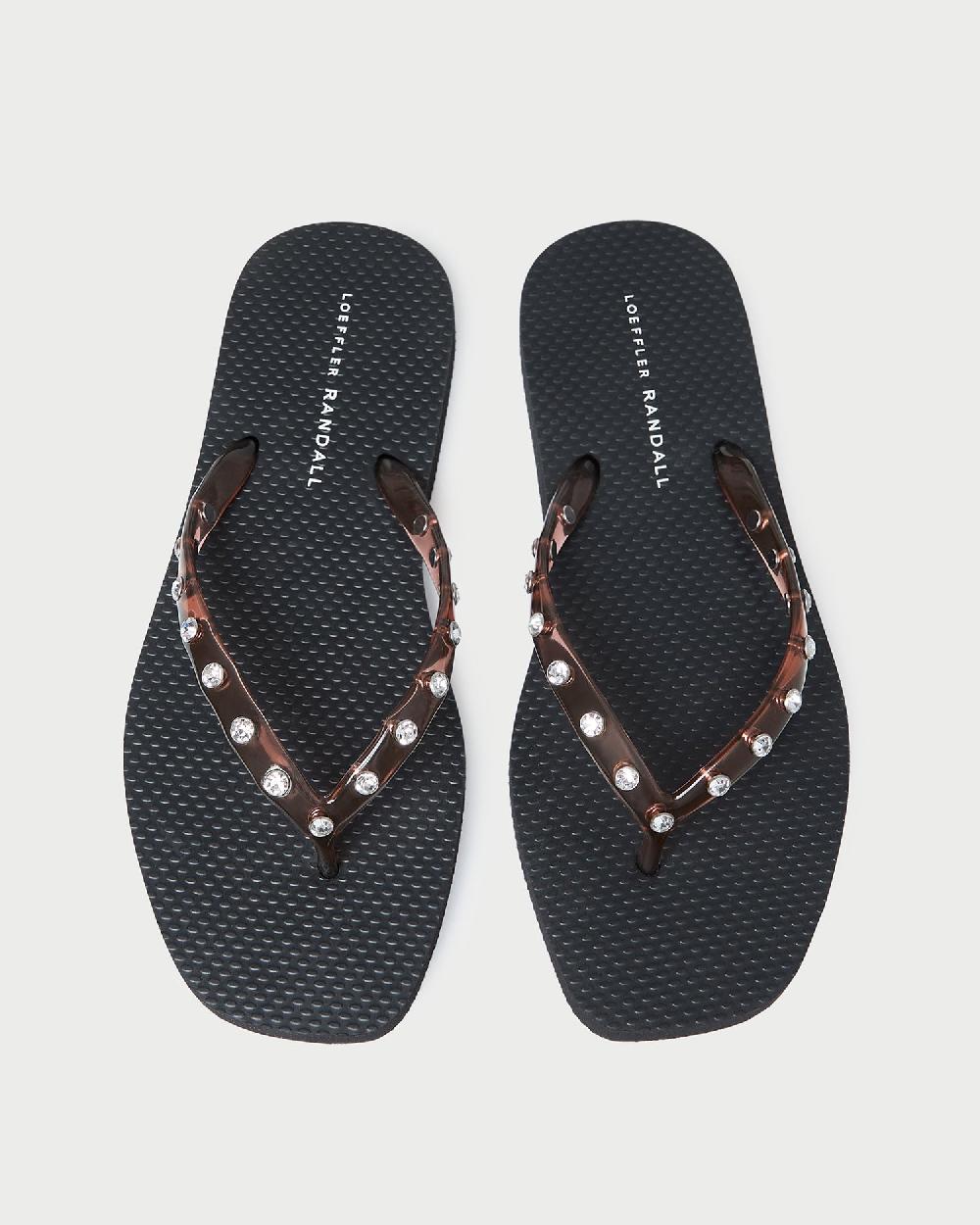 loeffler randall Taryn Brown Jelly Flip Flop