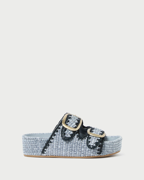 Loeffler Randall Theo Blue Two−Band Sandal