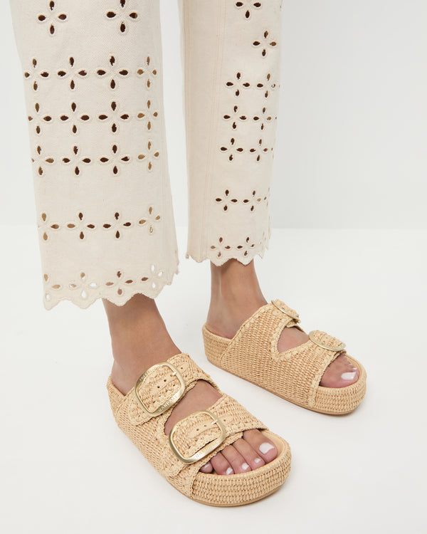 Loeffler Randall Theo Natural Two−Band Sandal