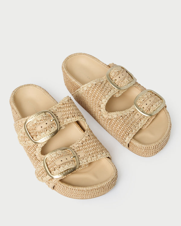 Loeffler Randall Theo Natural Two−Band Sandal