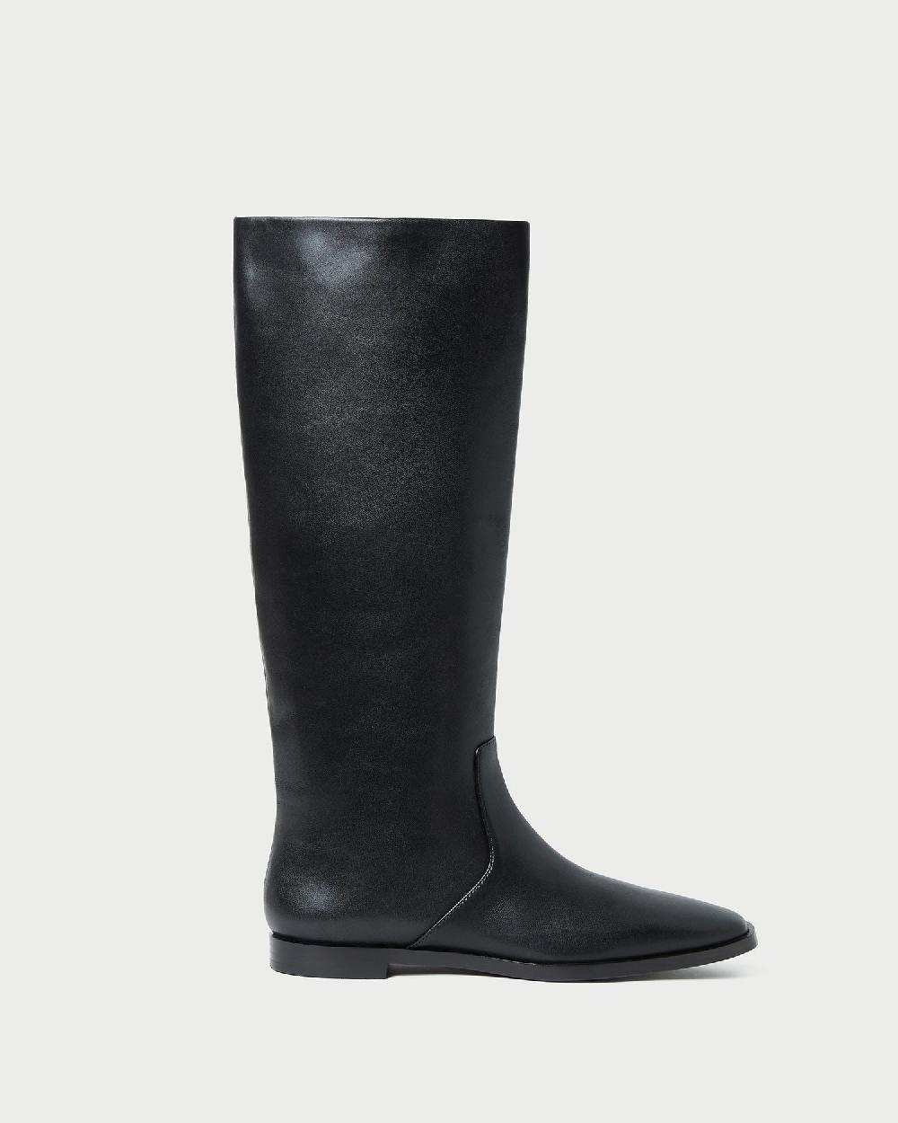 loeffler randall Tilly Black Leather Tall Boot