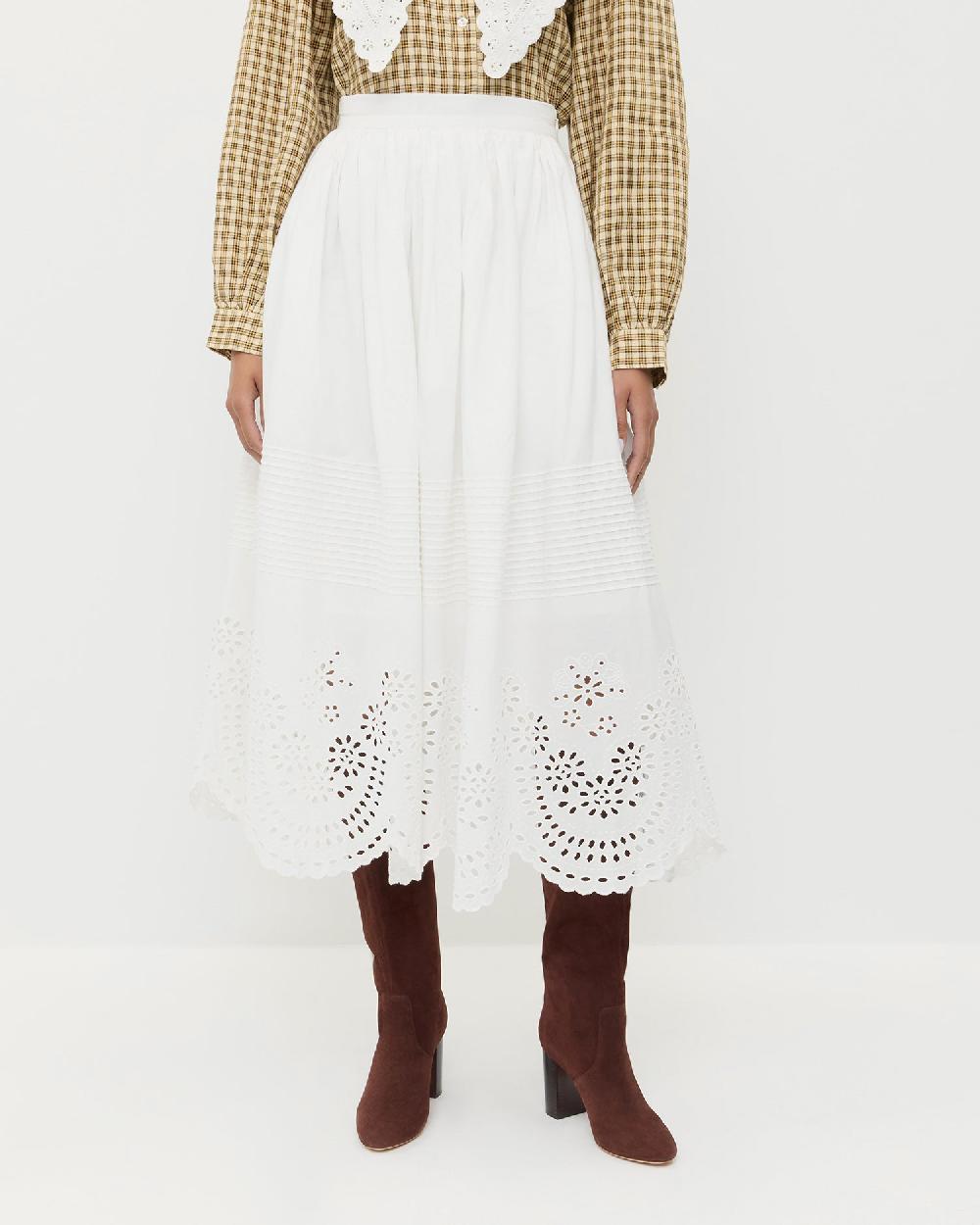 loeffler randall Tinsley Broderie Skirt