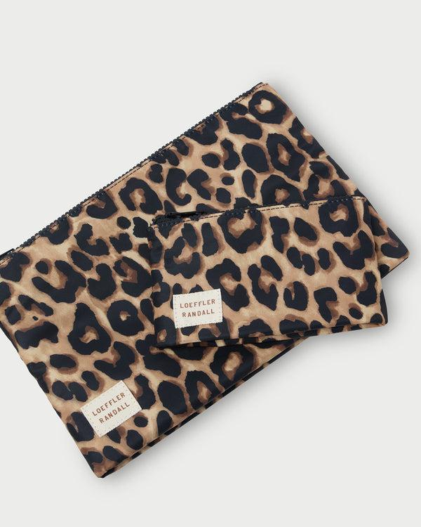 Loeffler Randall Tracy Leopard Pouch Set