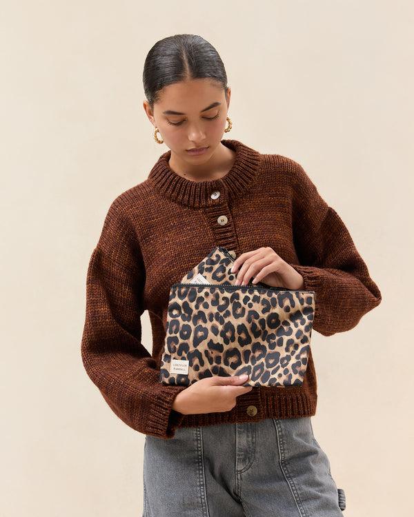 Loeffler Randall Tracy Leopard Pouch Set