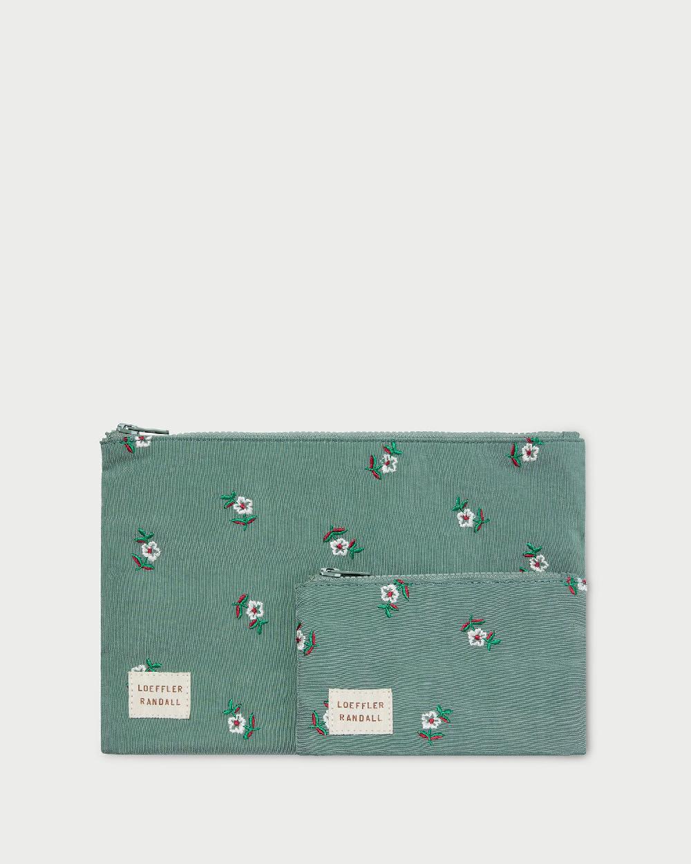 loeffler randall Tracy Sage Floral Pouch Set