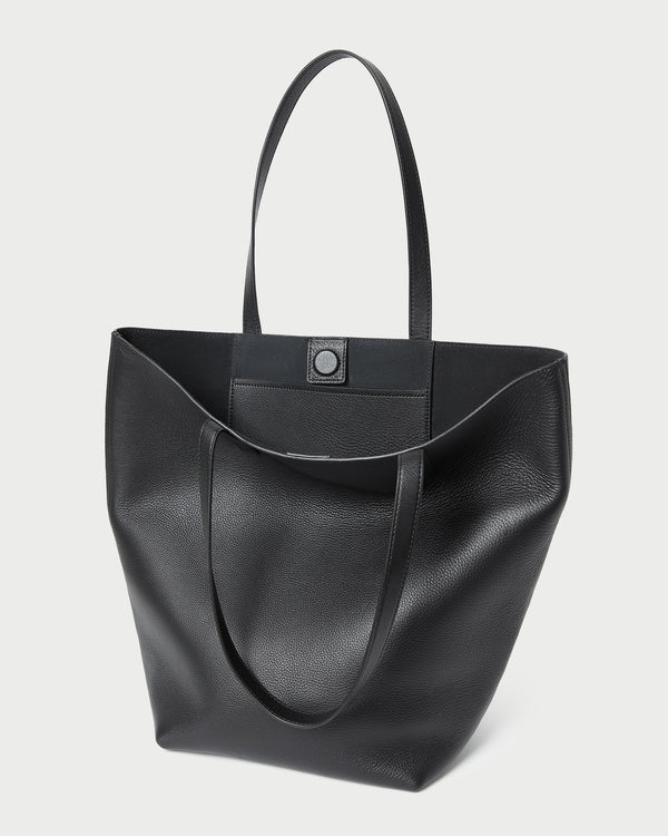 Loeffler Randall Walker Black Pebbled Leather Tote