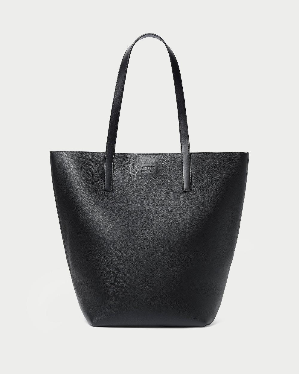 loeffler randall Walker Black Pebbled Leather Tote