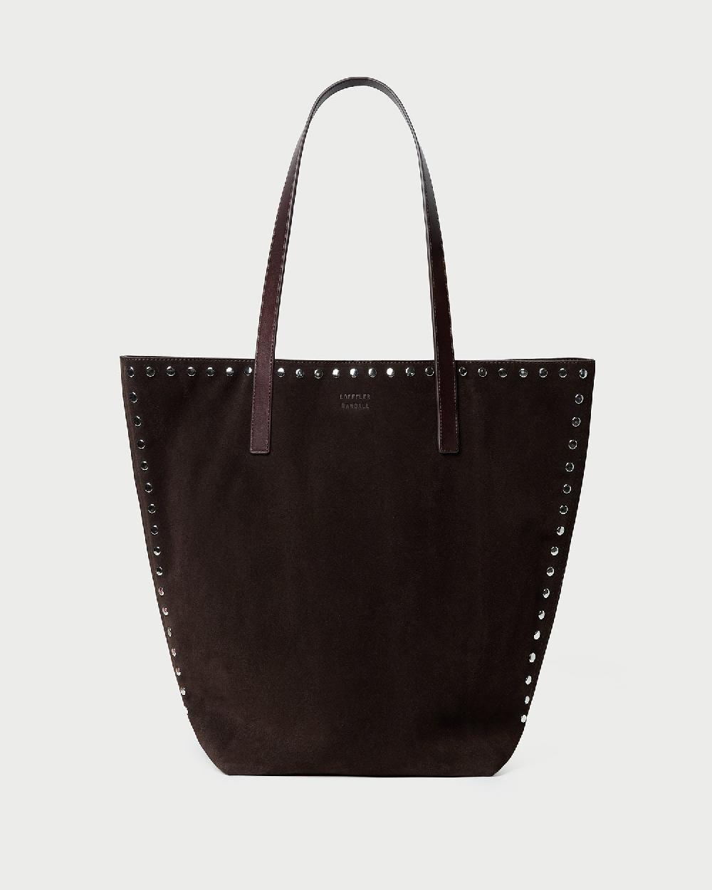 loeffler randall Walker Brown/Silver Suede Tote