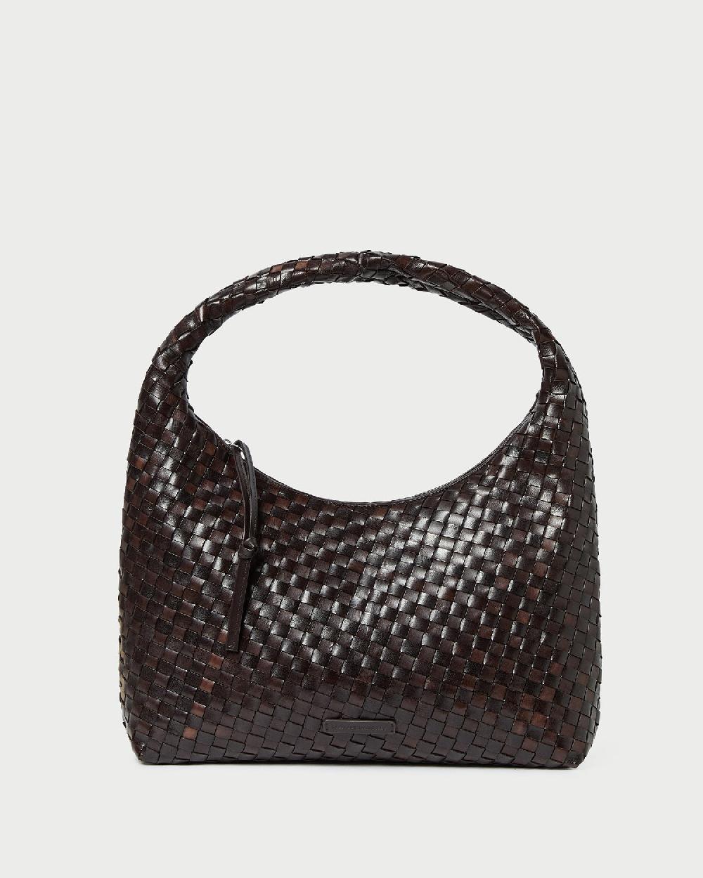 loeffler randall Willow Chocolate Woven Hobo Bag