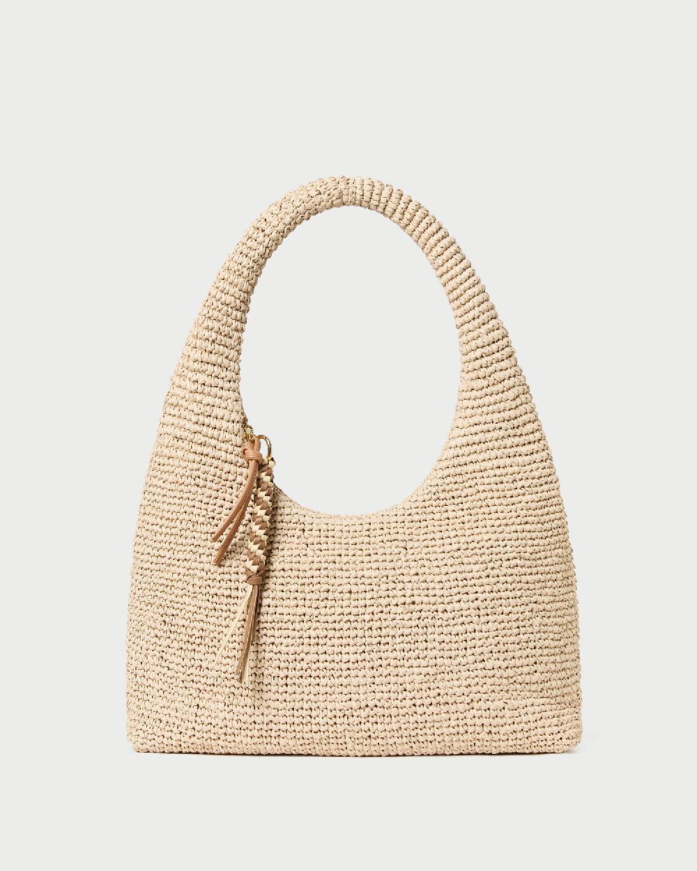loeffler randall Willow Natural Woven Hobo Bag