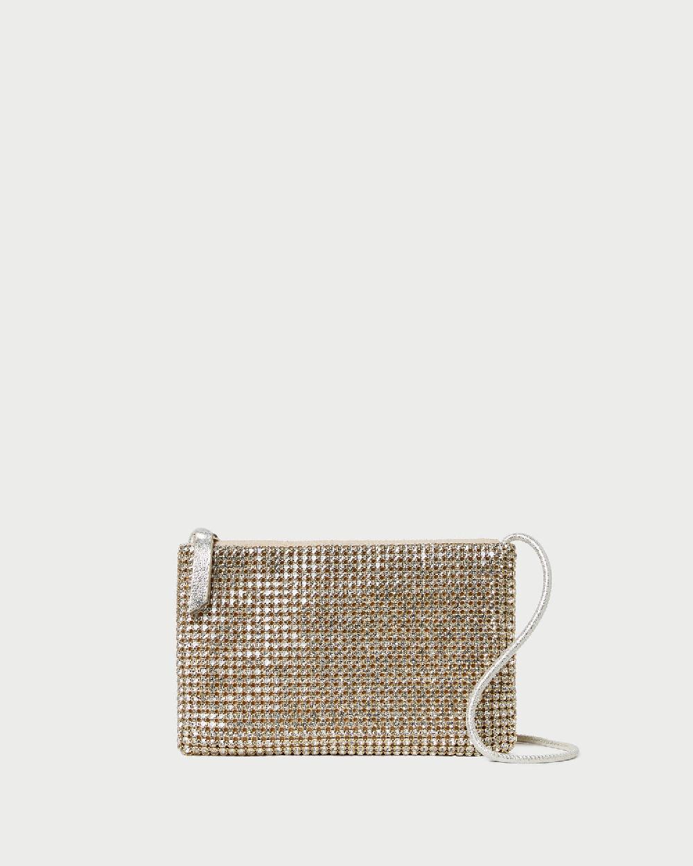 loeffler randall Yasmine Gold Diamanté Crossbody