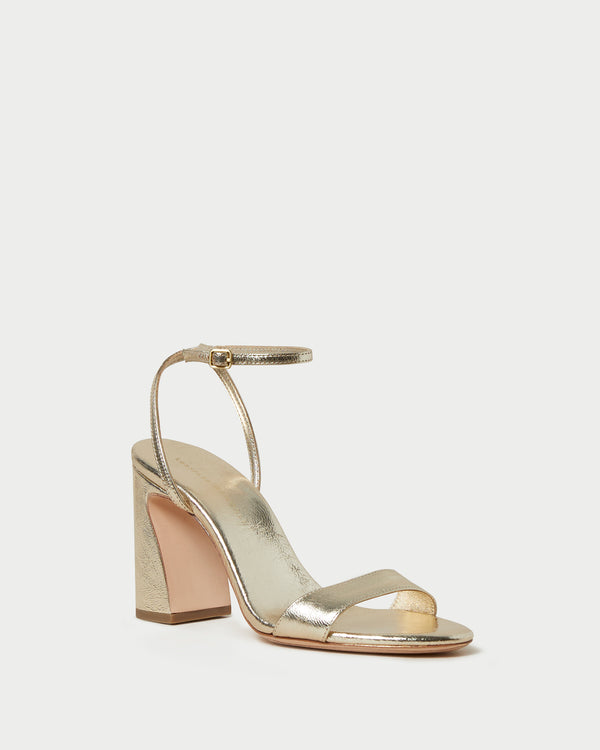 Loeffler Randall Malia Champagne Curved−Heel Sandal