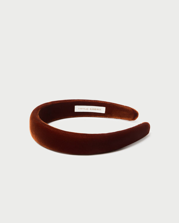 Loeffler Randall Marina Sienna Velvet Puffy Headband