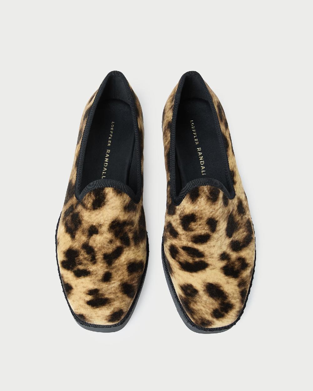 loeffler randall Mattie Leopard Velvet Slip−On Sneaker