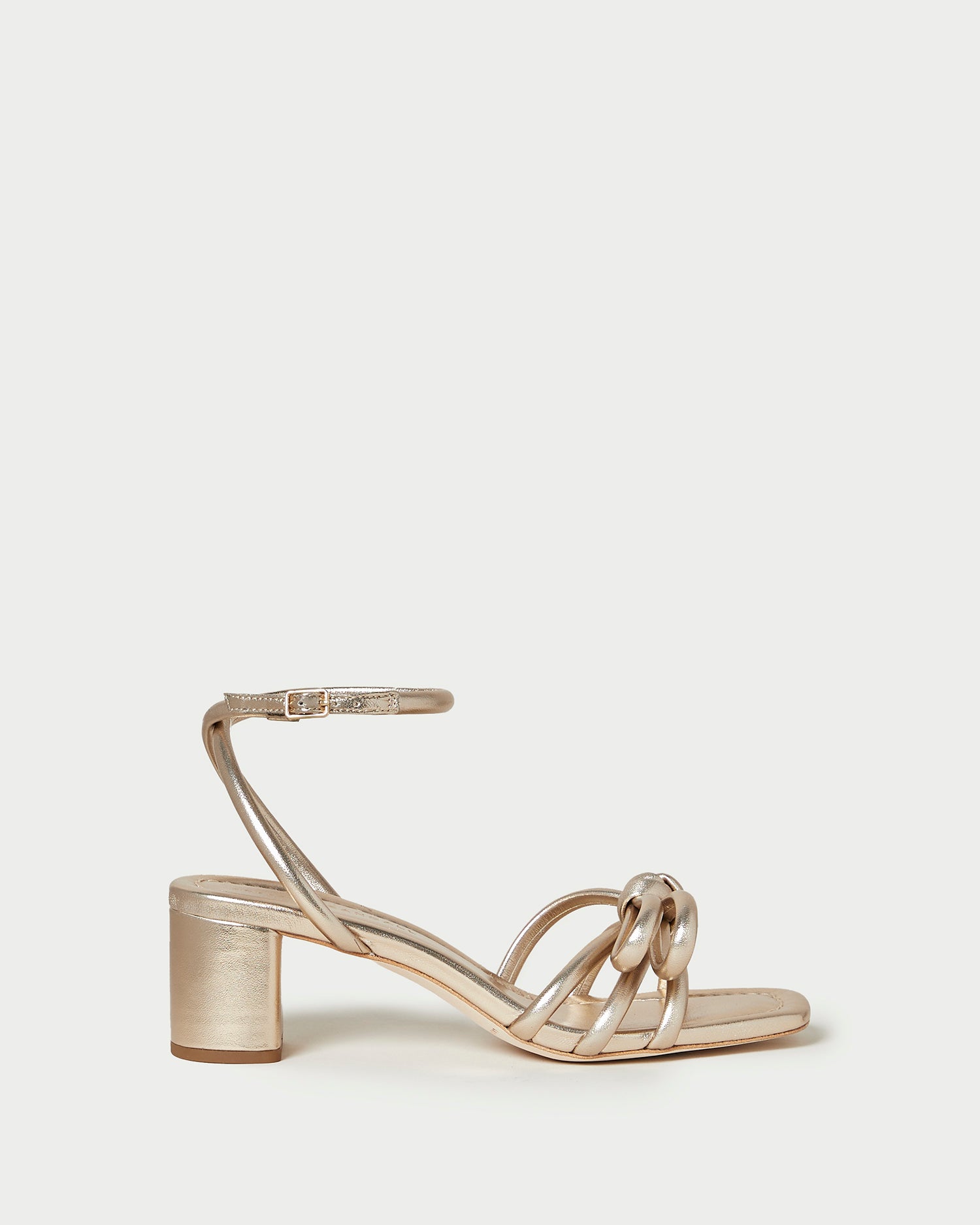 loeffler randall Mikel Champagne Bow Mid−Heel Sandal