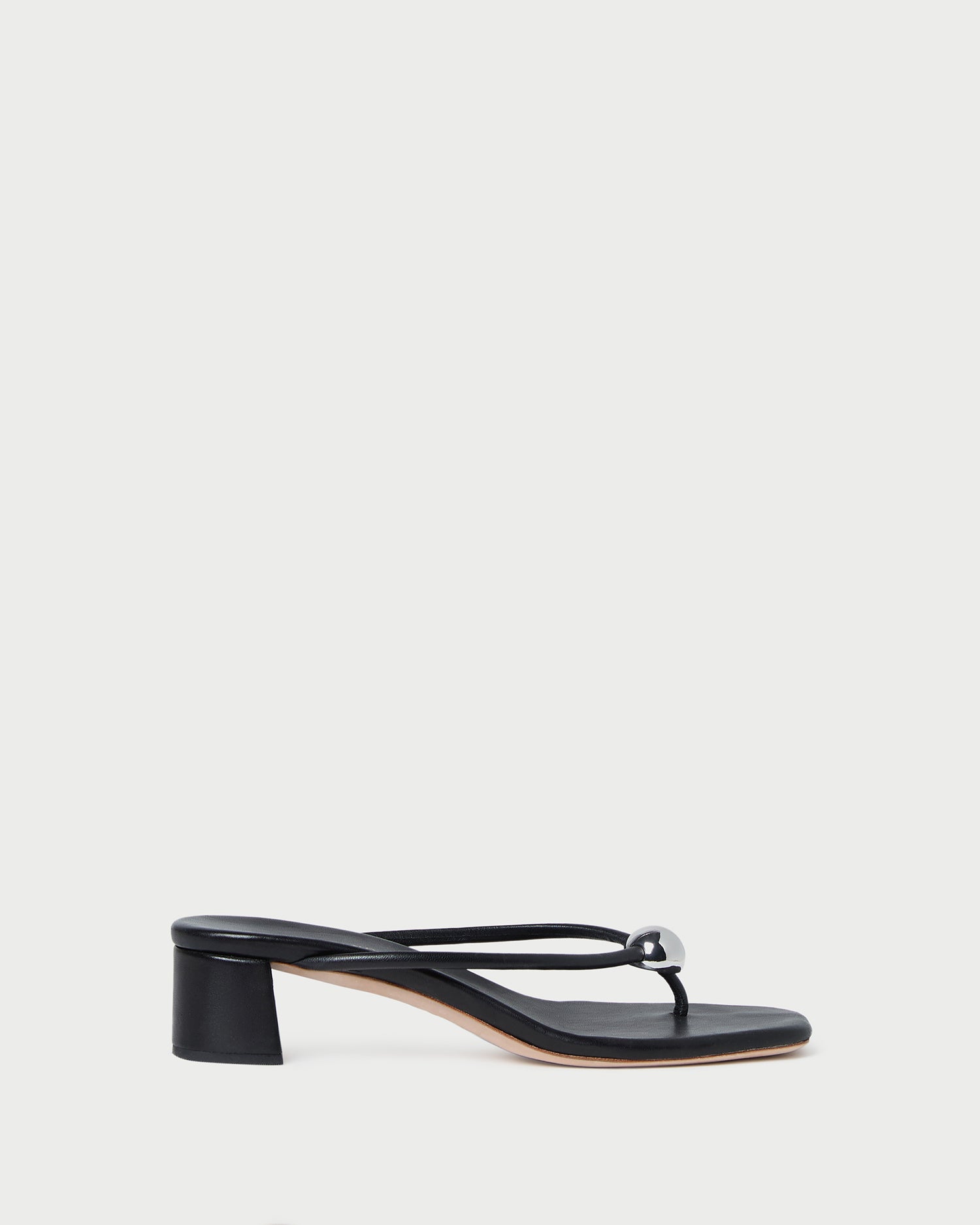 loeffler randall Odessa Black Leather Heeled Sandal