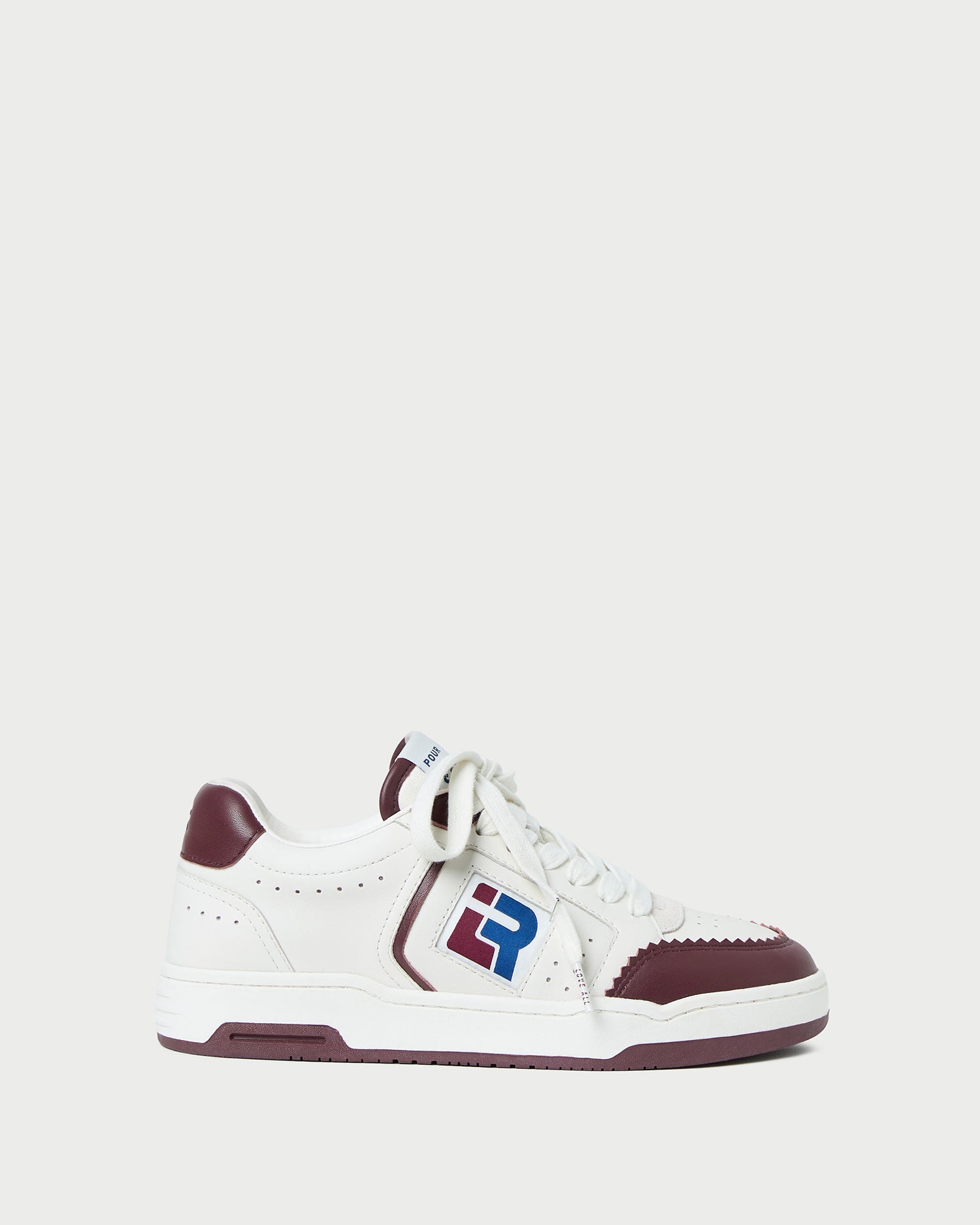 loeffler randall Topspin Cream/Maroon Court Sneaker