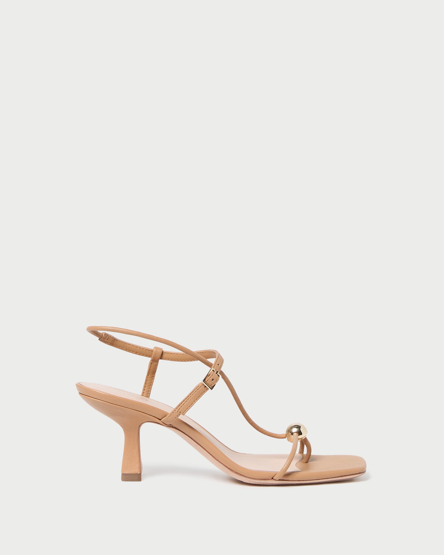 loeffler randall Triana Dune Leather Mid−Heel Sandal