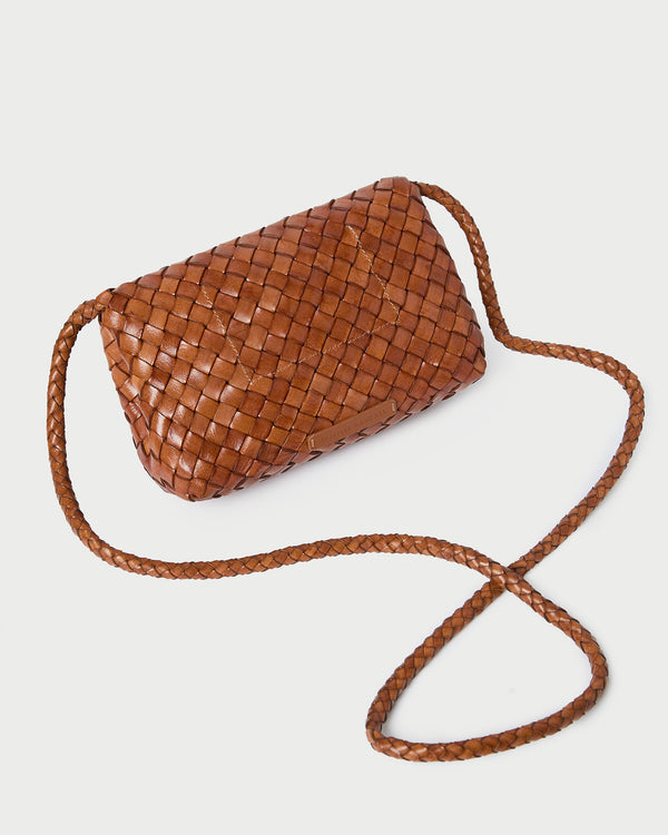 Loeffler Randall Vinnie Timber Woven Leather Crossbody