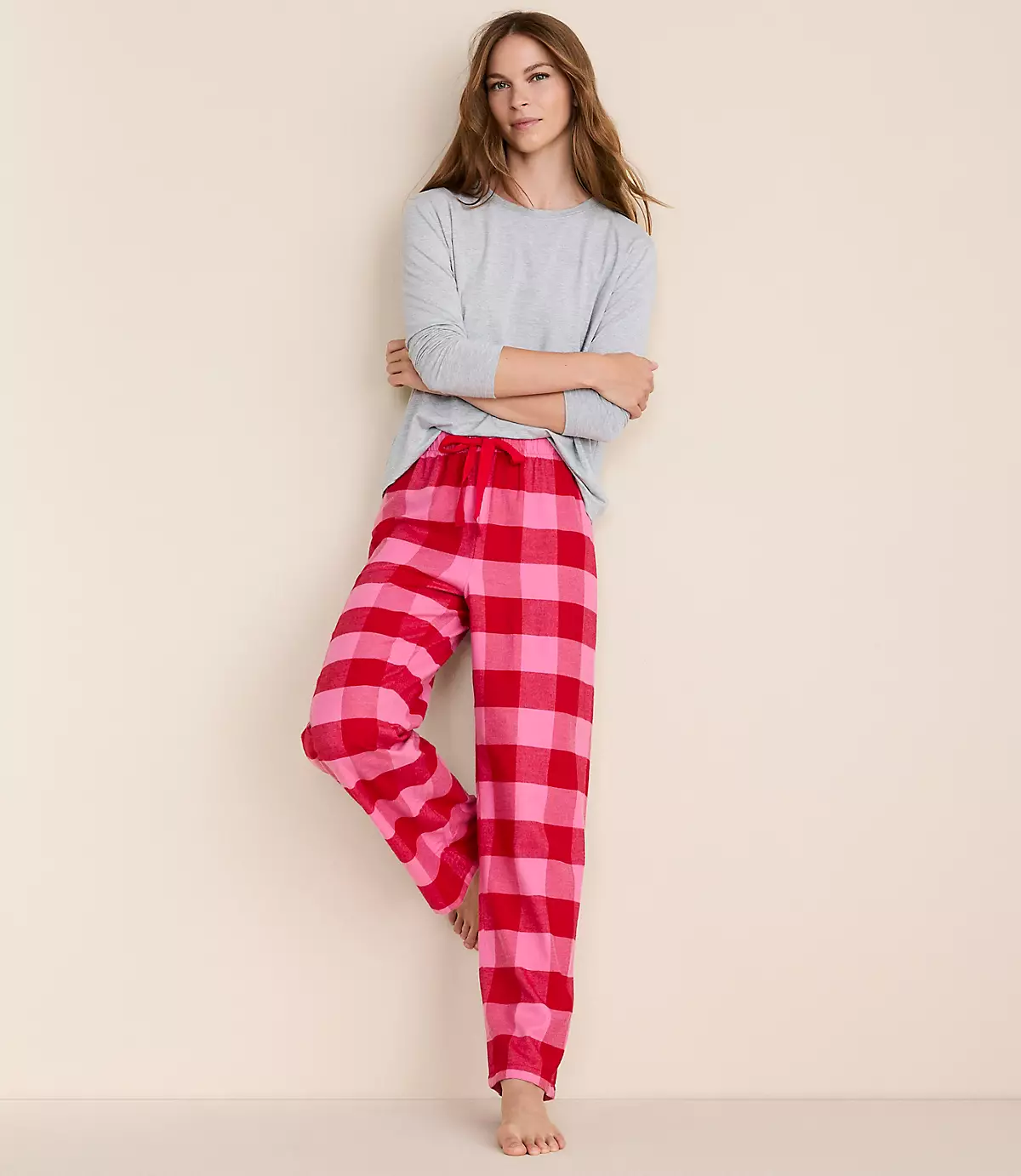 loft Buffalo Plaid Pajama Pants