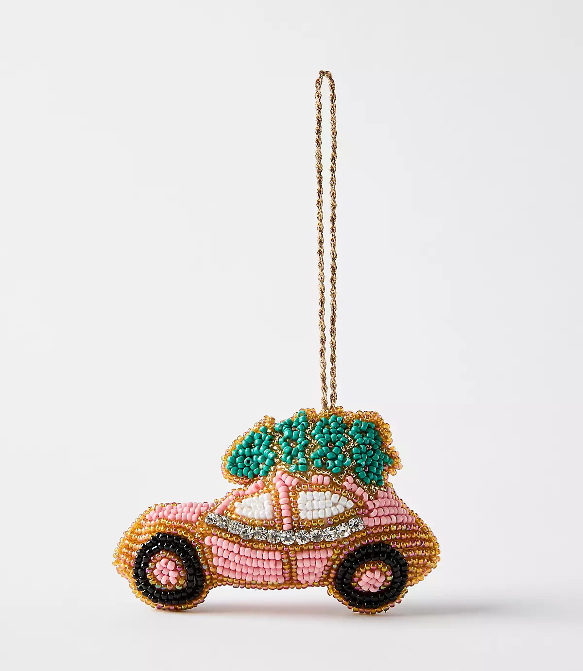 loft Holiday Car Beaded Ornament