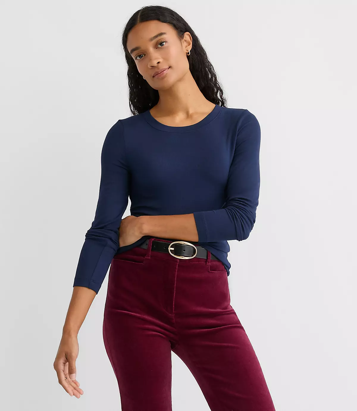 loft Long Sleeve Crew Neck Tee