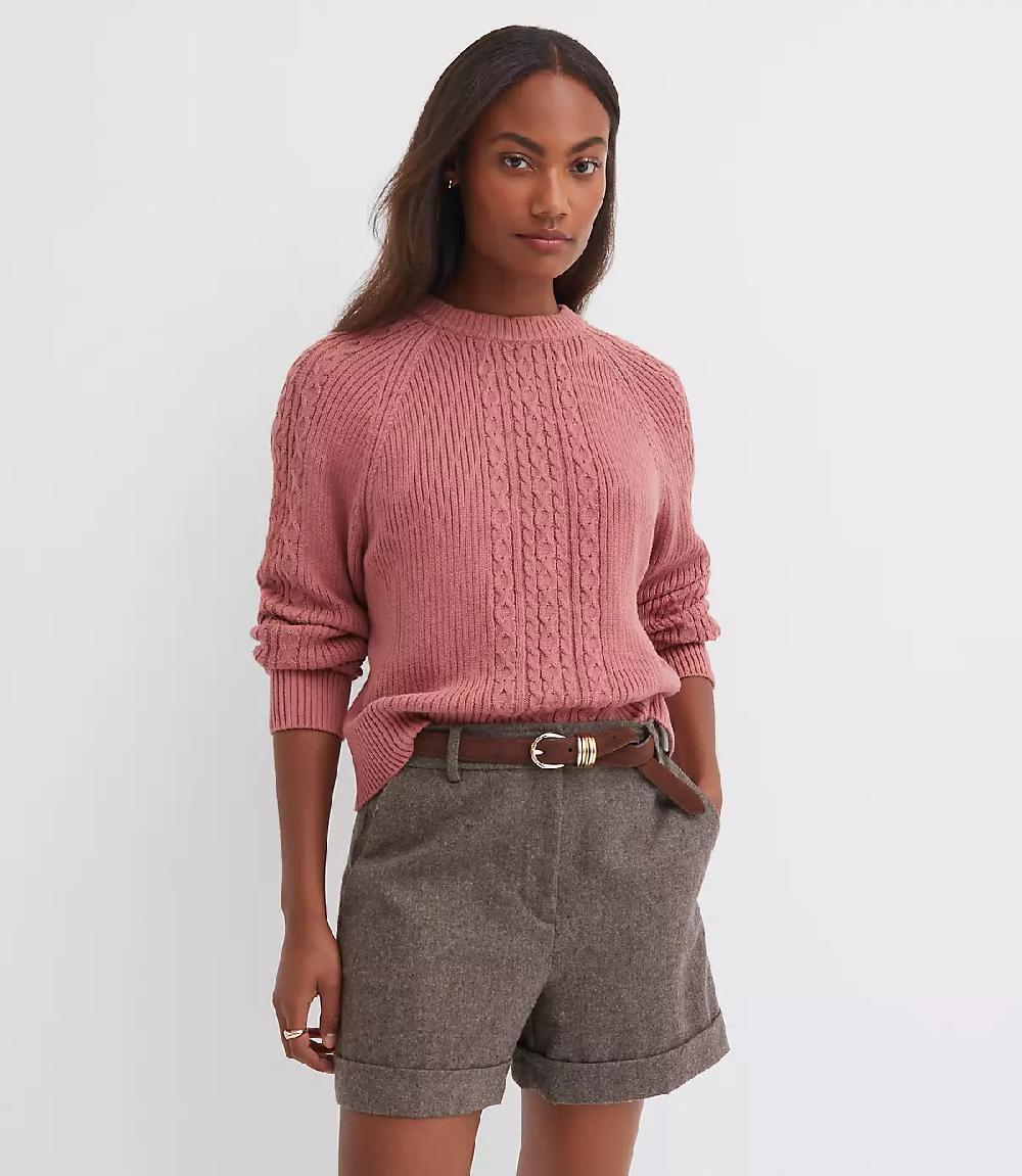 loft Ribbed Cable Sweater