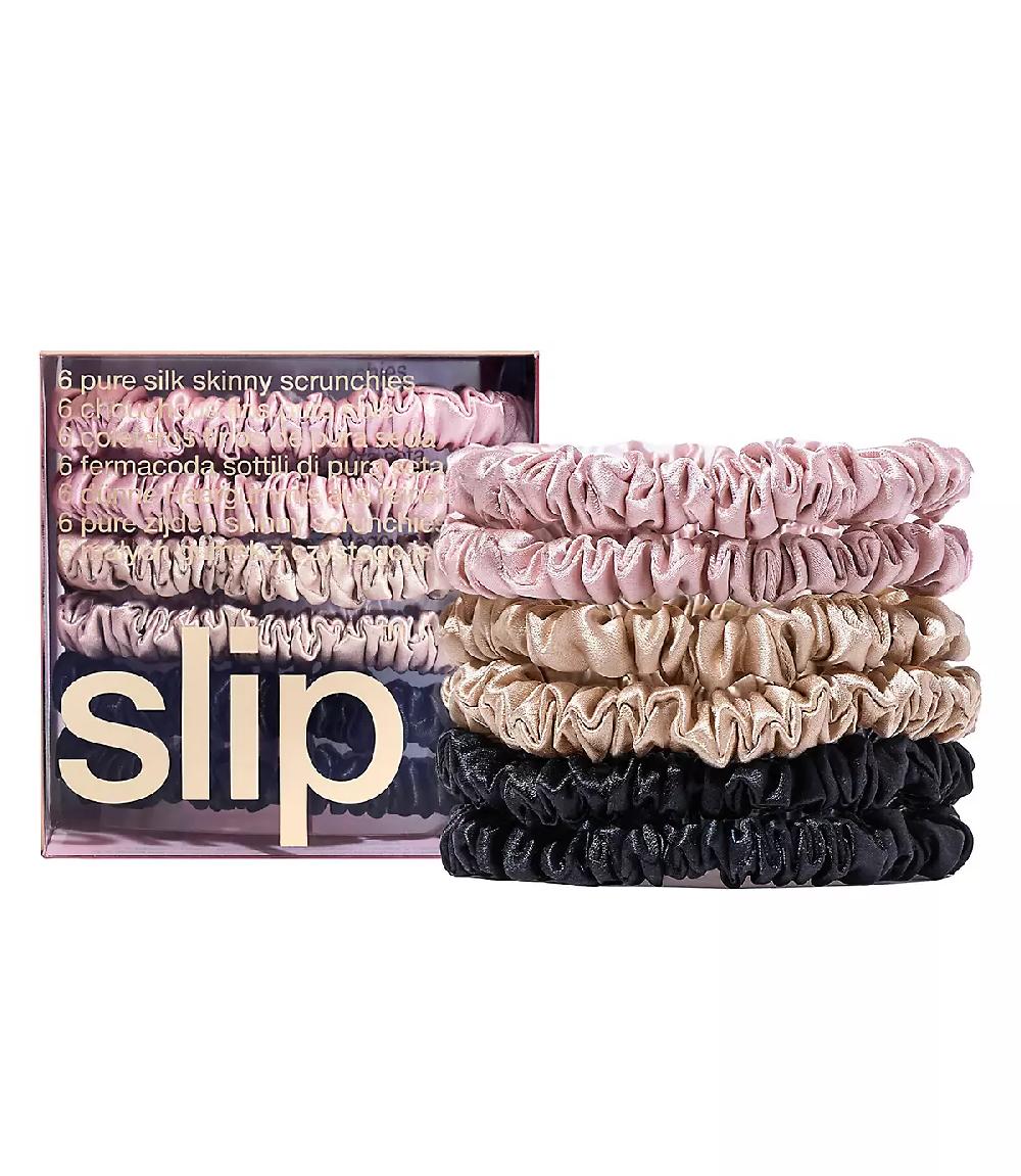 loft Slip Silk Multi Skinny Scrunchies