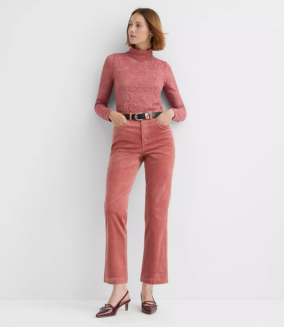 loft Straight Corduroy Pants